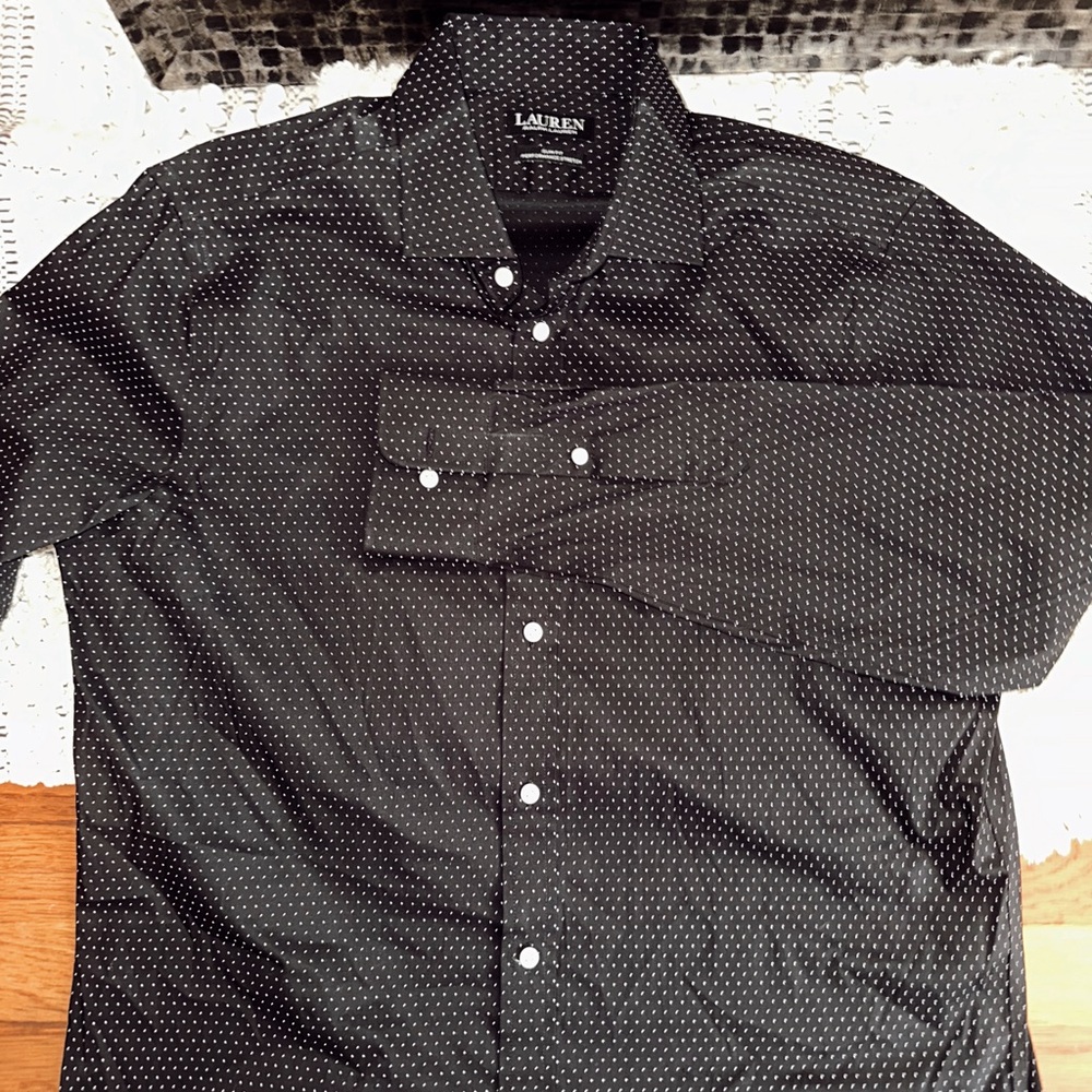Ralph Lauren slim fit performance stretch button up men’s dress shirt